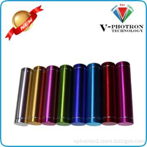 Multicolor tube shape power bank 2600mAh from shenzhen